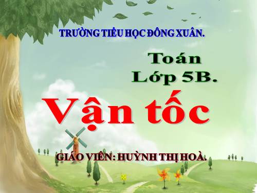 Vận tốc