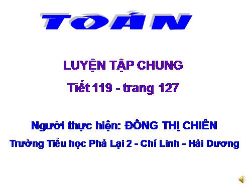 Luyện tập chung Trang 127