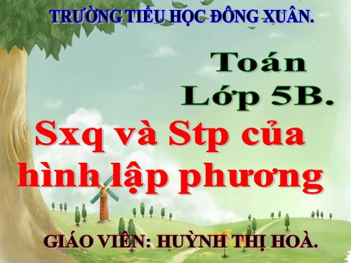 Diện tích xung quanh và diện tích toàn phần của hình lập phương