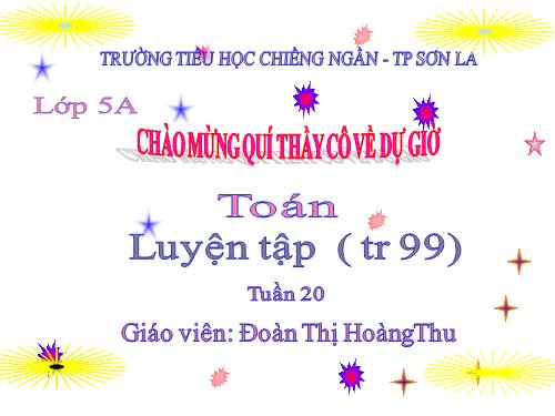 Luyện tập Trang 99