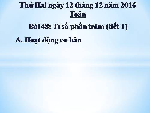 Tỉ số phần trăm