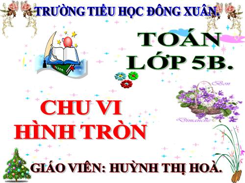 Chu vi hình tròn.