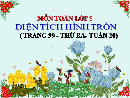 Diện tích hình tròn