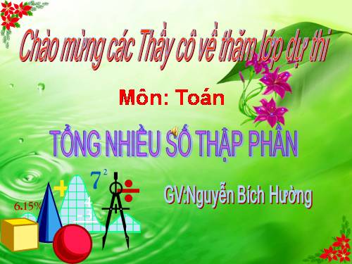 Tổng nhiều số thập phân