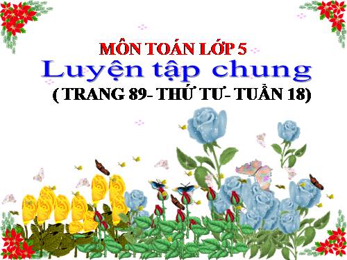 Luyện tập chung Trang 89