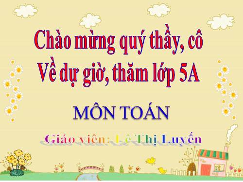 Chia một số thập phân cho một số thập phân