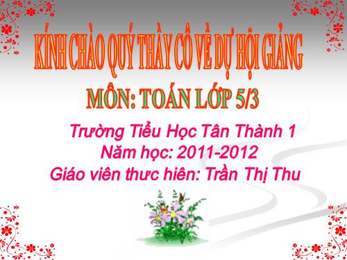 Nhân một số thập phân với một số tự nhiên