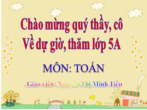 Chia một số thập phân cho một số thập phân