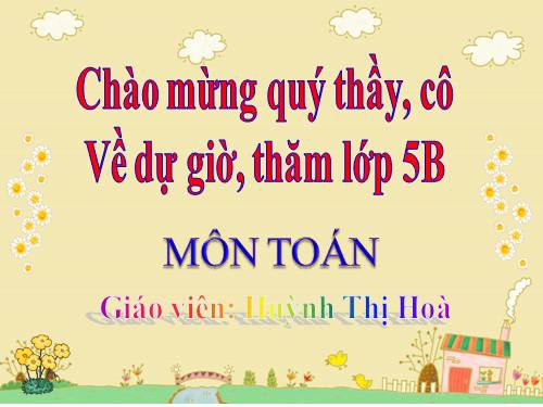 Chia một số thập phân cho một số thập phân