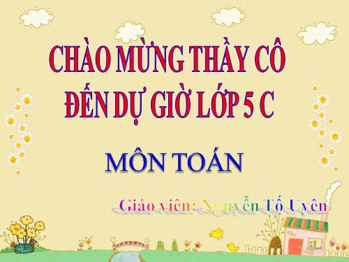 Chia một số thập phân cho một số tự nhiên