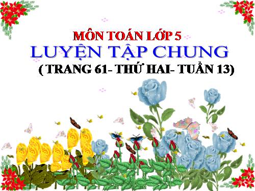 Luyện tập chung Trang 61