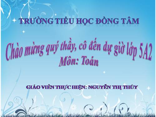 Trừ hai số thập phân