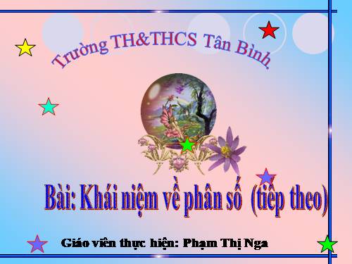 Ôn tập: Khái niệm về phân số