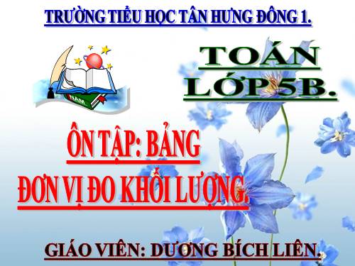 Ôn tập: Bảng đơn vị đo khối lượng