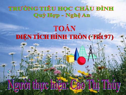 Diện tích hình tròn