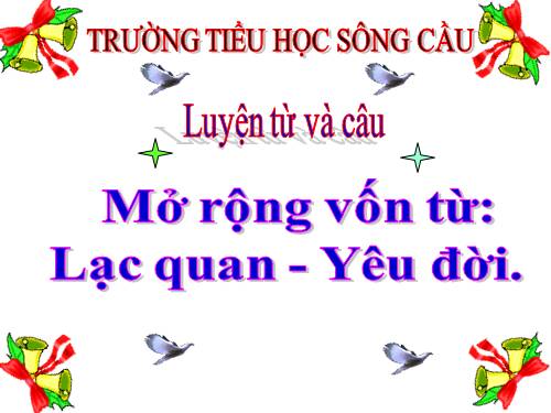 Tuần 33. MRVT: Lạc quan - Yêu đời