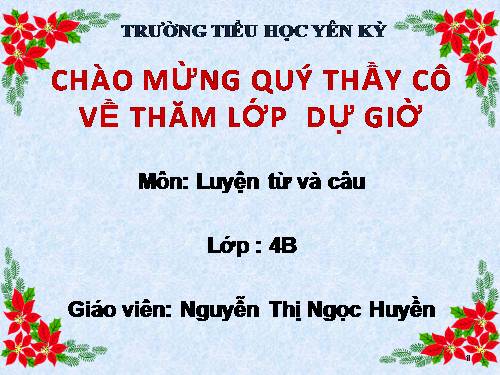 Tuần 9. Động từ