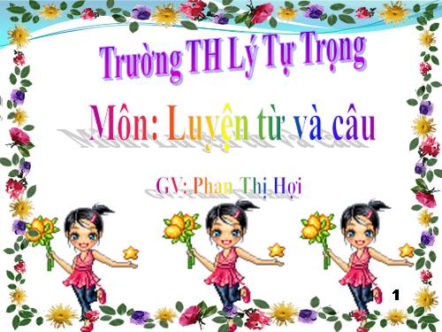 Tuần 25. Chủ ngữ trong câu kể Ai là gì?