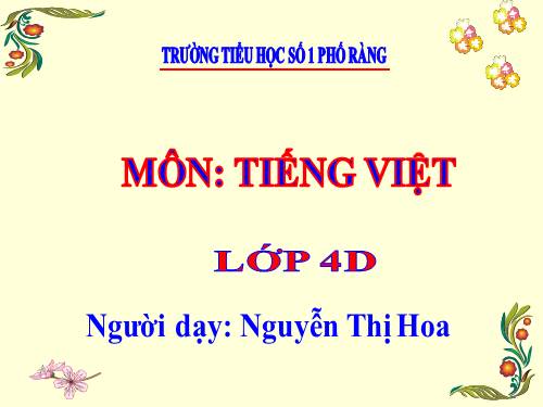 Tuần 17. Vị ngữ trong câu kể Ai làm gì?