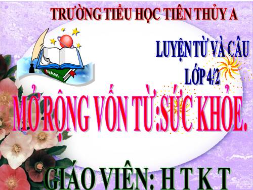 Tuần 20. MRVT: Sức khoẻ