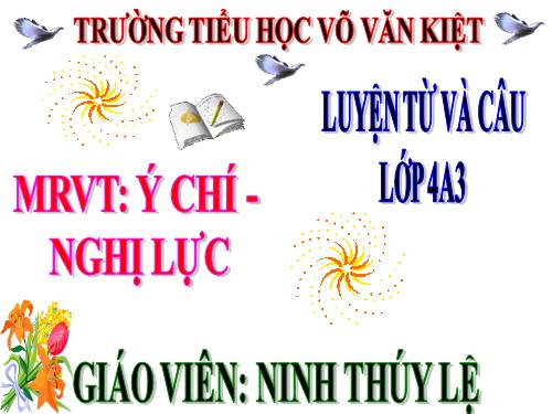 Tuần 12. MRVT: Ý chí - Nghị lực