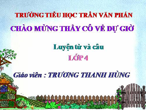 Tuần 11. Tính từ