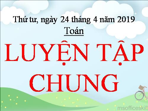 Luyện tập chung Trang 167