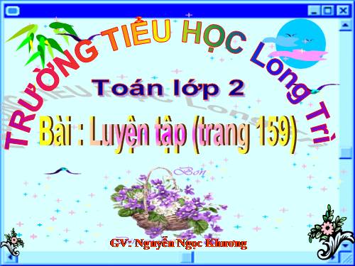 Luyện tập Trang 159