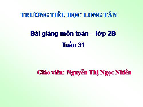 Phép trừ (không nhớ) trong phạm vi 1000