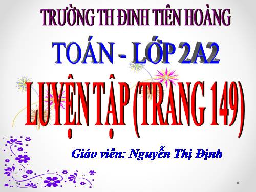 Luyện tập Trang 149