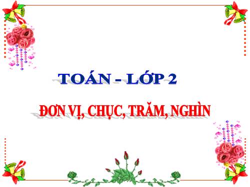 Đơn vị, chục, trăm, nghìn