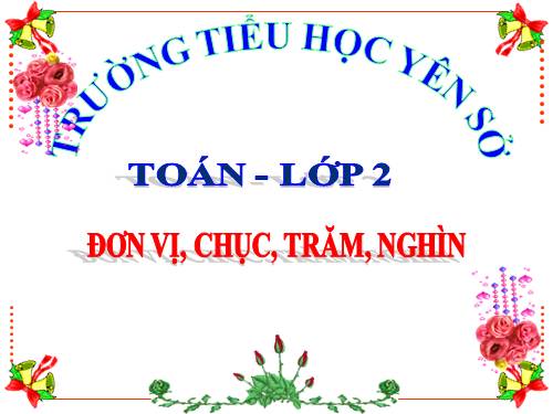 Đơn vị, chục, trăm, nghìn