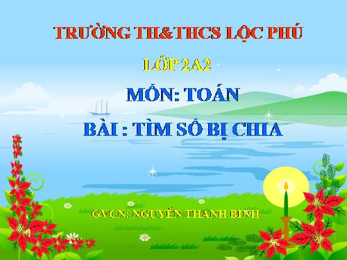 Tìm số bị chia