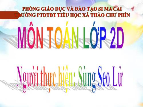 Bài toán về ít hơn