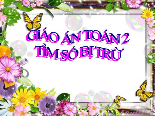 Tìm số trừ