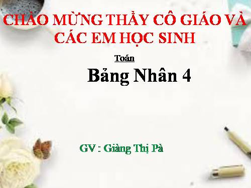 Bảng nhân 4