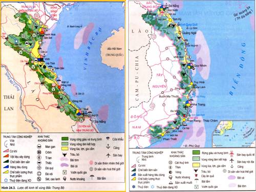 Bài 27. Thực hành: Kinh tế biển của Bắc Trung Bộ và Duyên Hải Nam Trung Bộ