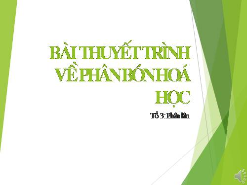 Bài 12. Phân bón hoá học