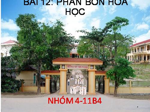 Bài 12. Phân bón hoá học