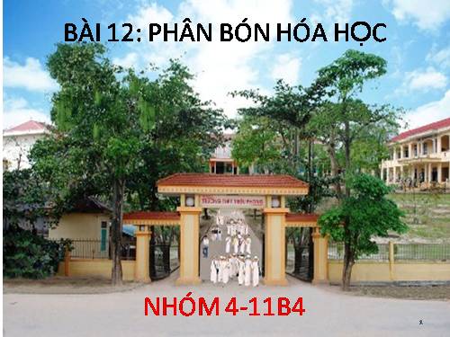 Bài 12. Phân bón hoá học