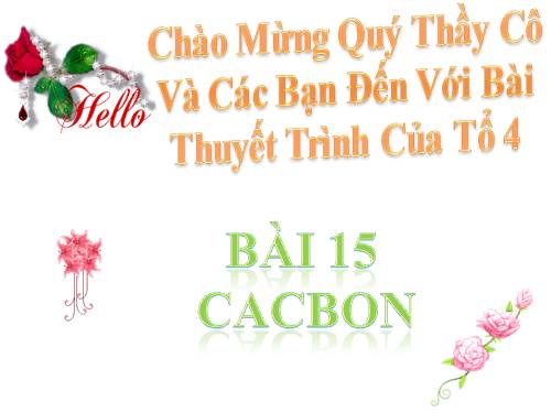 Bài 15. Cacbon