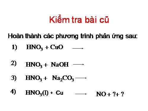 Bài 9. Axit nitric và muối nitrat