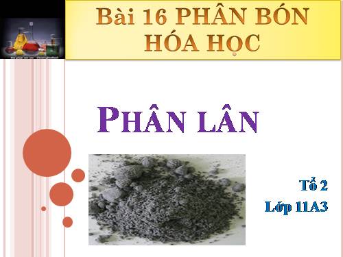 Bài 12. Phân bón hoá học