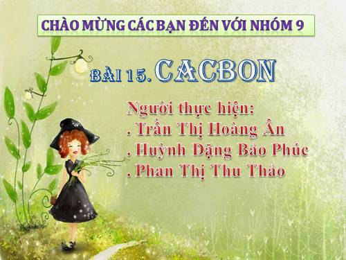 Bài 15. Cacbon