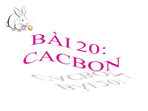 Bài 15. Cacbon