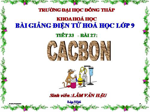 Bài 15. Cacbon