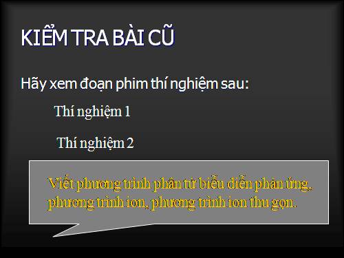 Bài 4. Phản ứng trao đổi ion trong dung dịch các chất điện li