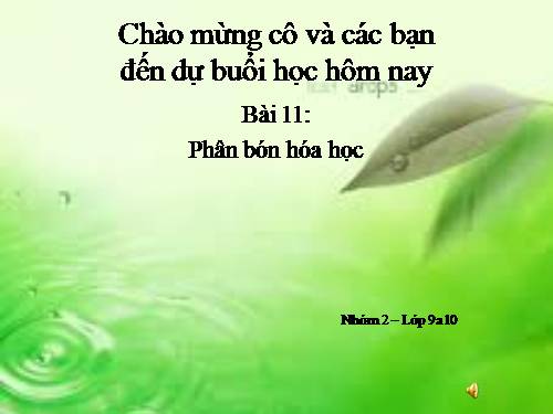 Bài 12. Phân bón hoá học