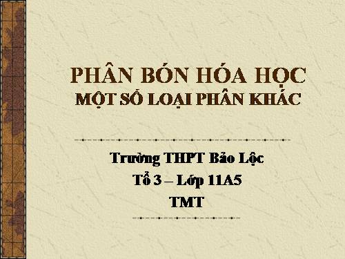 Bài 12. Phân bón hoá học