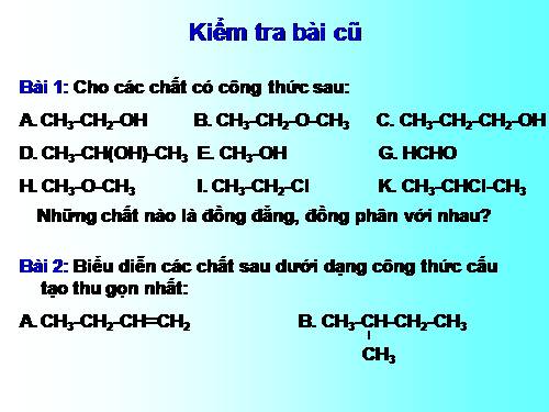 Bài 22. Cấu trúc phân tử hợp chất hữu cơ